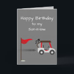 Cartão Watercolor Golf Fun Golf Brother Son-in-law<br><div class="desc">Bonita Arte Divertida de Golfe de Cachorro de Cachorro para seu aniversário de Filho da Lei Perfeito para aquele que ama golfe</div>