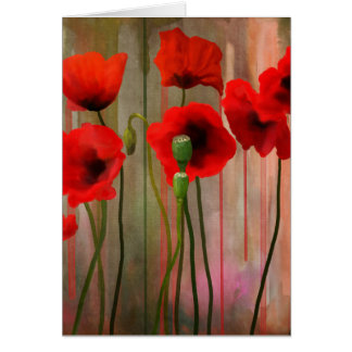 Cartão Watercolor Poppies