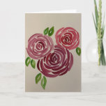 Cartão Watercolor Rose Card - Mother’s Day - Birthday<br><div class="desc">Original Watercolor Rose Card. Add your own custom greeting inside to make it personalized ❤️ Perfect for birthdays,  anniversary’s,  Mother’s Day,  or standard greeting cards.</div>