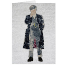 Cartão Watercolour Peaky de Tommy Shelby dos antolhos