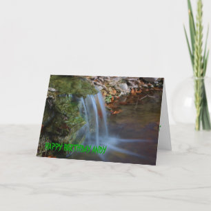 Cartão Waterfall Birthday Card