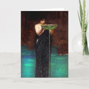 Cartão Waterhouse Circe Invidiosa Greeting Card