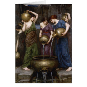 Cartão Waterhouse Danaides PreRaphaelite Art