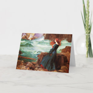 Cartão Waterhouse Miranda The Tempest Greeting Card