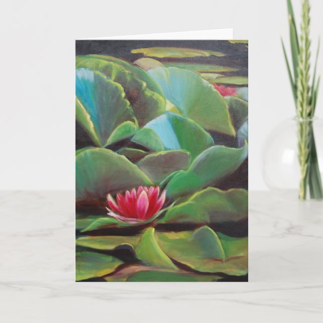 Cartão waterlilies (Frente)