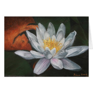 Cartão Waterlilly com almofada inoperante