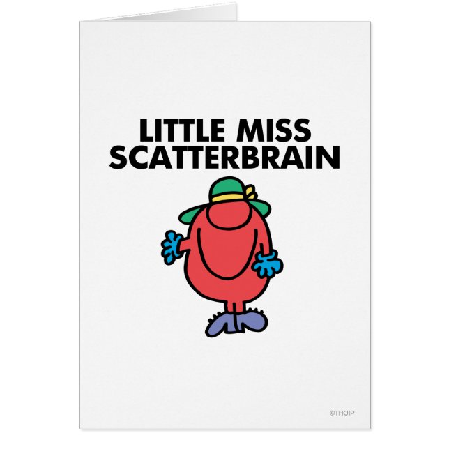 Cartão Waving Little Miss Scatterbrain (Frente)