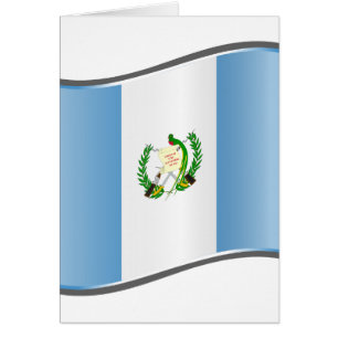 Cartão Wavy Guatemala Flag