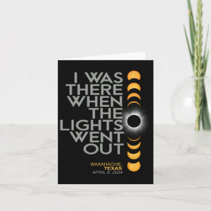 Cartão Waxahachie 2024 Eclipse Solar 2024 040824 Eclipse