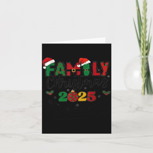 Cartão We Are Family Christmas 2025 Making Memories Toget (Frente)