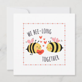 Cartão We Bee-long Together Flat Card