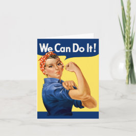 Cartão We Can Do It! Rosie the Riveter