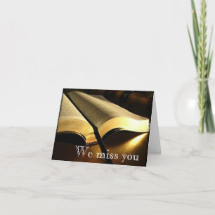 Cartão We miss you!