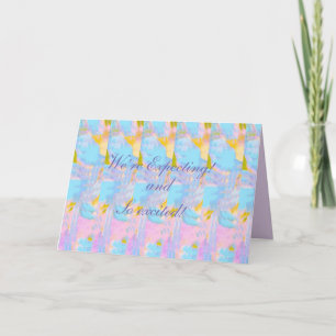 Cartão We’re Expecting and So Excited Inside of