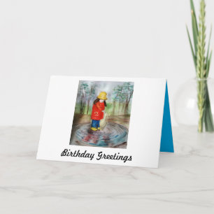 Cartão Weather for Ducks Birthday Card