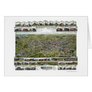 Cartão Webster, mapa panorâmico das MÃES - 1892