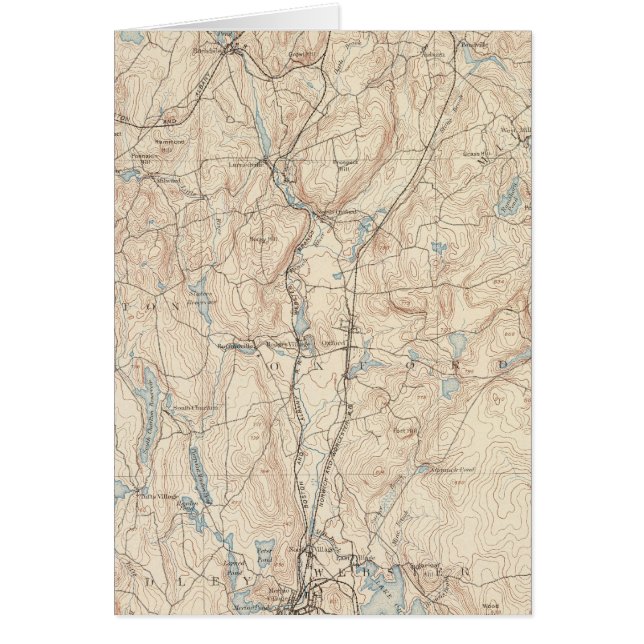 Cartão Webster, Massachusetts (Frente)