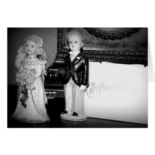 Cartão Wedding bem deseja (Frente Horizontal)