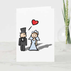Cartão "Wedding Day" couple design