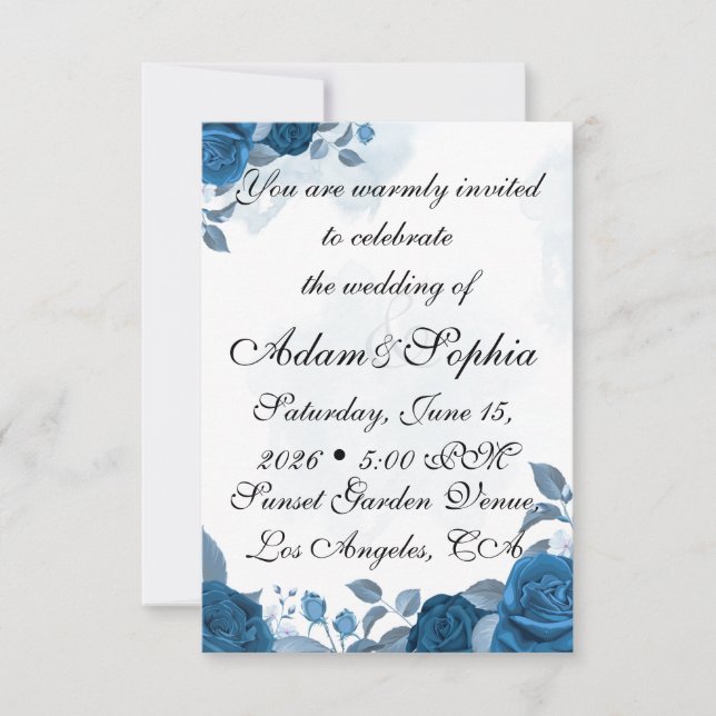Cartão Wedding Invitation (Frente)