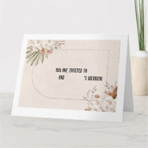 Wedding invitation card