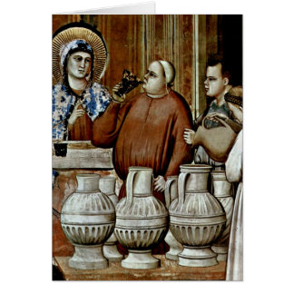Cartão Wedding no detalhe de Cana por Giotto Di Bondone