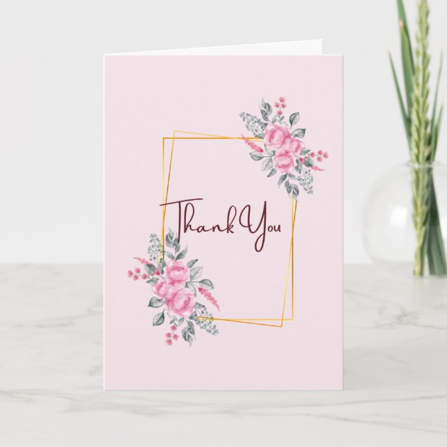 Cartão Wedding Thank You Cards (Frente)
