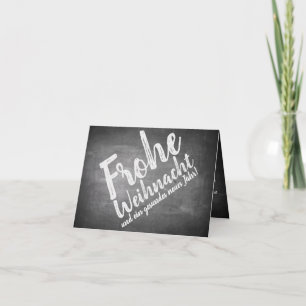 Cartão Weihnachtsgrüße auf der Kreidetafel