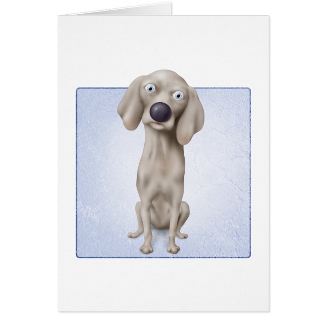 Cartão Weimaraner (Frente)