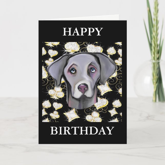 CARTÃO WEIMARANER  (Frente)