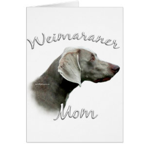 Cartão Weimaraner Mãe 2