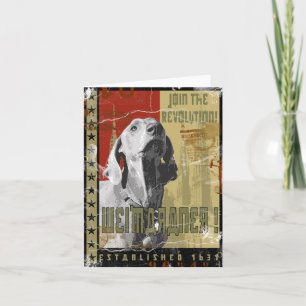 Cartão Weimaraner Nation : Vintage Weimaraner!
