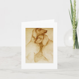 Cartão weimariners bonitos dos weimariners