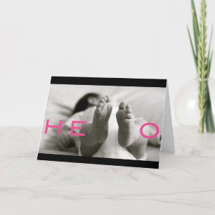 Cartão welcome baby!