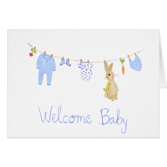 Cartão welcome baby boy BETTER (Frente horizontal)