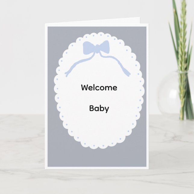 Cartão Welcome baby card (Frente)