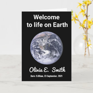 Cartão Welcome to the world - New Baby Congratulations