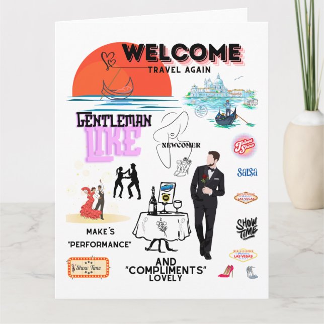 CARTÃO WELCOME TRAVEL AGAIN (Frente)