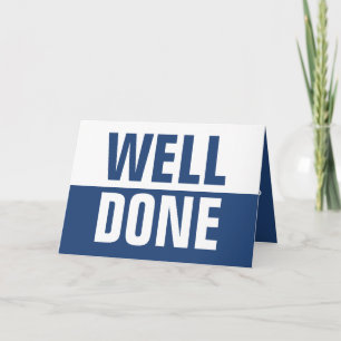 Cartão Well Done Greetings card