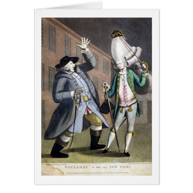 Cartão Welladay!. É este meu filho Tom, de um Dr. (Frente)