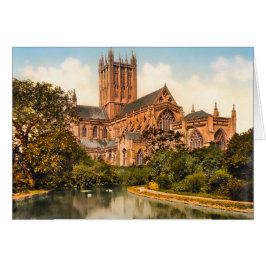 Cartão Wells Cathedral Somerset Inglaterra