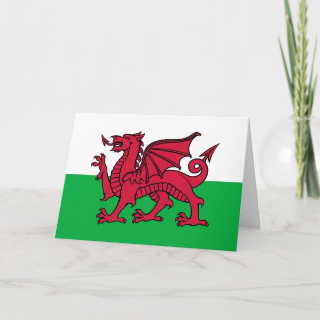 Cartão Welsh Dragon (Frente)
