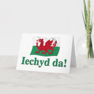 Cartão Welsh Greeting (Cheers!)