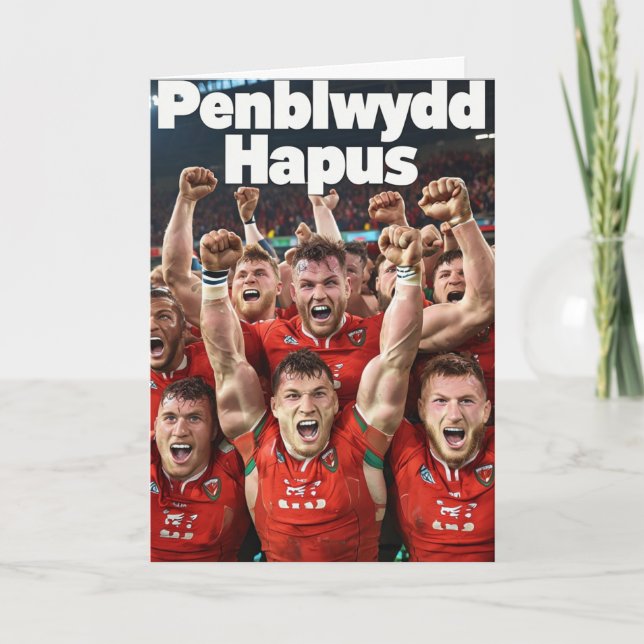 Cartão Welsh Happy Birthday Card (Frente)