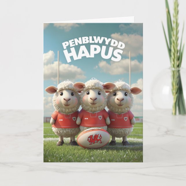 Cartão Welsh Happy Birthday Card (Frente)