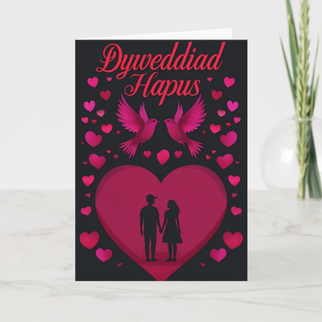 Cartão Welsh Happy Noivado Card (Frente)