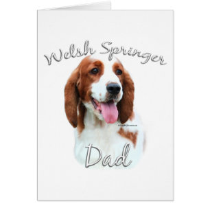 Cartão Welsh Springer Spaniel Pai 2