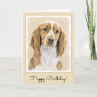 Welsh Springer Spaniel Painting - Arte Original De