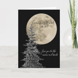 Cartão Welsh Te amo na lua e de volta