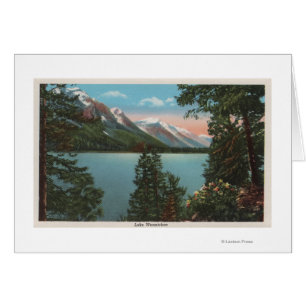 Cartão Wenatchee, WAView do lago Wenatchee